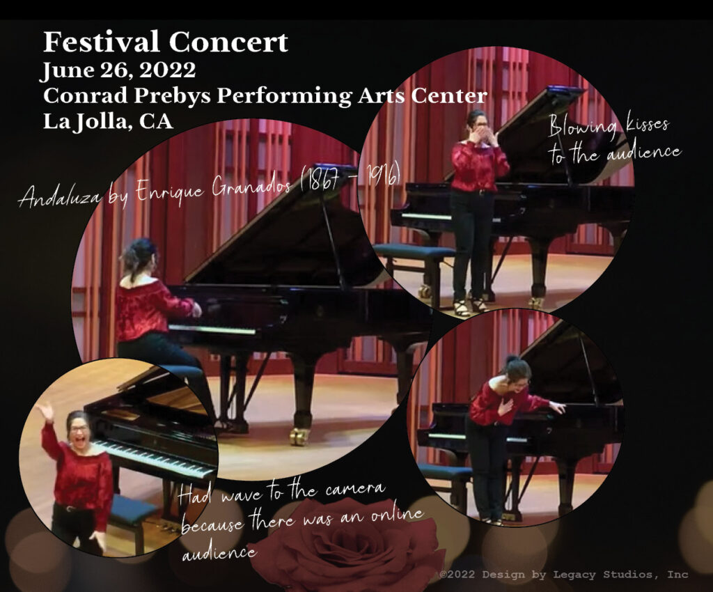 Festival Pianist, Edna Nerona
June 26, 2022
Conrad Prebys Performing Arts Center
La Jolla, CA
